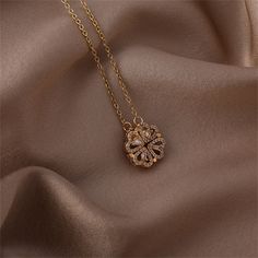 Elevate your ensemble with this delicate necklace that boasts a shining 18k gold-plated finish and sparkling cubic zirconia accents. Chain : 15.75" L with 1.96" extender Pendant : 1.18" W Lobster claw clasp 18k gold-plated copper / cubic zirconia Clover Pendant, Delicate Necklace, Lobster Claw, Cubic Zirconia, 18k Gold, Gold Necklace, Gold Plate, Copper, Sparkle