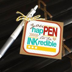 a pen is sitting on top of a piece of paper that says you have been inked