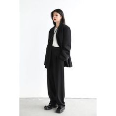 Discover the Perfect Blend of Comfort and Style Elevate your wardrobe with our Elegant Twill Wide Leg Suit Pants, designed for the modern woman who values both style and comfort. These pants are a versatile addition to your clothing collection, perfectly suitable for office wear or casual outings. Crafted from a premium blend of polyester, viscose, and spandex, these trousers offer a comfortable drop and exceptional durability. The high-quality twill wool composite material ensures good wrinkle resistance and shape retention, making them an ideal choice for busy days. Product Features Material Composition: 63.8% Polyester, 32.2% Viscose, 4% Spandex - for lasting comfort and durability. Style: Straight Leg, High-Waisted, and Full-Length Cut - flattering for all body types. Design: Solid Pat Modern Business Casual Pantsuit, Fall Business Casual Wide Leg Pants, Casual Wide Leg Pants For Fall Business, Black Office Lady Pantsuit, Solid Ankle-length Wide Leg Pants For Work, Modern Office Pantsuit With Wide-leg Pants, Office Lady Wide Leg Dress Pants For Work, Modern Office Wide-leg Pantsuit, Modern Workwear Wide-leg Pantsuit