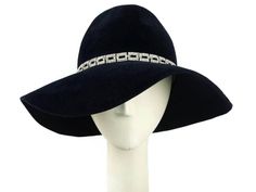 Elegant wide brim fedora, the perfect floppy hat. Expertly handcrafted in fur felt hat and created entirely by hand to ensure long lasting beauty, style, and fit. * Size 22.5 - fits average head sizes * unique one-of-a-kind design * luxurious black fur felt * beautiful crystal link trim Remember that your hat dictates how successful your ensemble is. Take good care of this handmade hat. It will always be in style. https://www.etsy.com/shop/TheMillineryShop Chic Fedora Hat For Races, Chic Fedora Hat For Royal Ascot, Chic Wide Brim Felt Hat For Kentucky Derby, Adjustable Wide Brim Felt Hat For Evening, Elegant Curved Brim Fedora For Evening, Luxury Wide Brim Party Hat, Elegant Evening Fedora With Curved Brim, Elegant Flat Brim Sun Hat For Evening, Chic Evening Fedora Hat