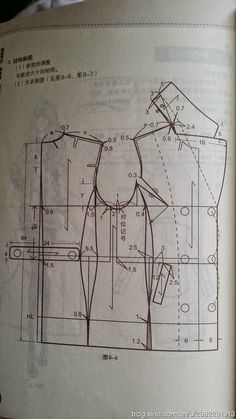 an open book with drawings on it showing how to make a top and pants for the body