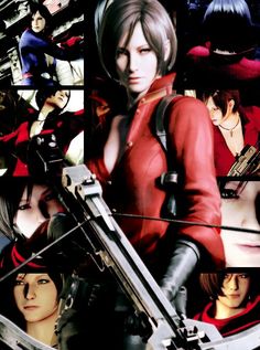 Ada Wong, Resident Evil 6 - photo collage. Ada Wong Resident Evil 6, Resident Evil 6, First Person Shooter Games, Third Person Shooter, Japanese Video Games