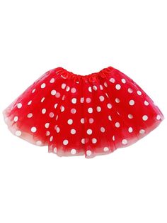 Red and White Polka Dot Tutu Skirt Costume for Girls, Women, Plus - Sydney So Sweet Spirit Dress Up Days, Polka Dot Tulle Skirt, Minnie Mouse Skirt, Costume Tutu, Skirt Costume, Minnie Mouse Costume, Costume For Girls, Red Tutu, Kids Tutu