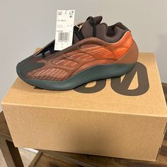 Brand New Yeezy 700v3 Yezzy Shoes 700 V3 Outfit, Shoes Yeezy, Yeezy 700, Yeezy Shoes, Girls Dream, Club Outfits, Black Orange, Christmas List, Orange Black