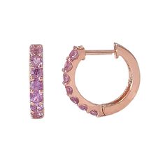 This finely handcrafted huggie hoop dangle earrings is composed of 14K solid gold and AAA quality round brilliant cut natural real Purple Sapphire gemstones. This classic earring features a secure hinged closure for the ease of taking them on and off. Huggie Dimensions: outer diameter approximately 11.5mm inner diameter approximately 8.25mm hoop width 1.90mm post thickness 0.75mm post length 6.5mm Backing Type: Clip in Wire Metal Finish: High Shine Polish This design is currently available in 14 Rainbow Gemstones, Purple Sapphire, Classic Earrings, Huggie Hoop Earrings, Single Earring, Sapphire Gemstone, Jewelry Earrings Hoops, Jewelry Gift Box, Unique Earrings