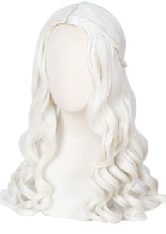 PRICES MAY VARY. Package: 1 wigs+1 free wig cap Head Circumference:54-61cm Material:high quality synthetic high temp fiber Color:As picture.The color may vary due to inherent manufacturing varations or your computer monitor color settings Perfect for Halloween, concerts, theme parties, weddings, dating, and any other occasion White Queen Costume, Wavy Pixie Cut, White Wig, Long Wavy Wig, Kids Wigs, Hair Color Chart, Queen Costume, Wavy Wig, Wig Stand