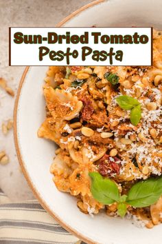 Sun-dried tomato pesto pasta is a quick and delicious meal that’s ready in under 30 minutes. Made with sun-dried tomatoes, garlic, basil, Parmesan, and pine nuts, this pesto offers a savory and tangy flavor. Tossed with al dente pasta, it’s a perfect option for a light lunch or a satisfying dinner when paired with your favorite protein. Ideal for those looking for a flavorful, easy-to-make dish with a unique pesto twist. via @cmpollak1