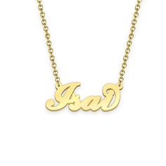 Isai name necklace Gold Custom Necklace, Personalized Gifts For Her 
								Add something extra special to your jewelry box with Name Necklace Official engravable necklaces.
								The Isai's 14k gold name necklace is best gifts for Isai. Name Necklace Official provides affordable engravable jewelry that won't 
								break the bank. In addition, these pieces make for very thoughtful and appreciated gifts for friends and family. 
								And whether valentine's day gifts, mother's day gifts, Personalized Yellow Gold Name Necklace For Anniversary, Customizable Yellow Gold Name Necklace For Anniversary, Personalized Nameplate Necklace For Anniversary Gift, Name Initial Pendant Necklaces For Anniversary Gift, Name Initial Pendant Necklace For Anniversary Gift, Gold Nameplate Initial Necklace For Mother's Day, Gold Initial Necklace With Custom Name For Anniversary, Mother's Day Gold Nameplate Initial Necklace, Elegant Necklace For Father's Day Personalized Gift