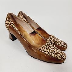 Vintage 70s Ballock's Brown Chetah Animal Print Block Heels Shoes Womens Size 9 Block Heels Shoes, Fun Things To Buy, Print Block, Womens Pumps, Block Heel Shoes, Shoes Womens, Lighted Signs, Heels Shoes, Fun Things