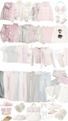 School Outfits For 11-12, Cute Outfit Ideas For 11-12, Coquette Outfits For Summer, Wongyoungism Outfit, Types Of Aesthetics Styles List, Wonyoungism Clothes, Light Pink Clothes, Cute Pink Clothes, Wonyoungism Outfits