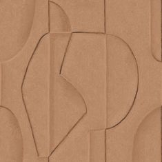 an abstract design made out of brown paper