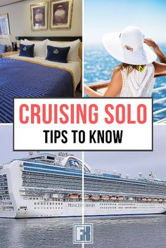 a cruise ship with the words cruising solo tips to know