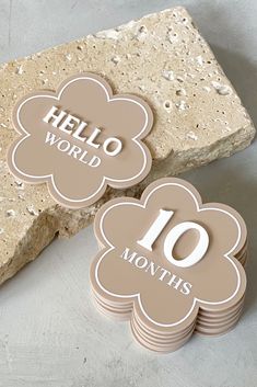 Documenting the monthly milestones for your sweet baby has never been more adorable. Our daisy milestone set is an easy and beautiful way to capture those first months of your little one's life. Use these beautifully hand-crafted acrylic plaques as a photo prop to document your pregnancy, as well as baby's first year. Featuring our modern, wavy design, these plaques make the perfect baby gift for any expectant mother. Monthly Milestone Signs, Cricut Monthly Milestones, Milestones For Babies, Wood Crafts For Kids, Milestone Plaques, Acrylic Cards, Christmas Mini Shoot, Kids Milestones, Milestone Markers