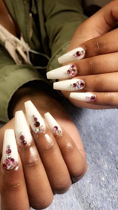 Follow me__@cold princess for more baddie pins❄ Nails Only, Perfect Foundation, Fabulous Nails, Bling Nails, Cute Nail Designs, Creative Nails, Square Nails