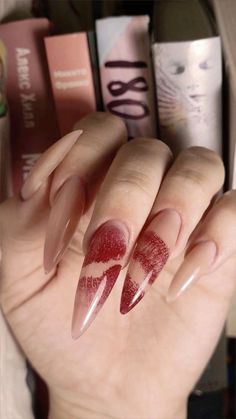 Hello Nails, Kiss Nails, Grunge Nails, Stiletto Nails, Cute Acrylic Nails, Trendy Nails