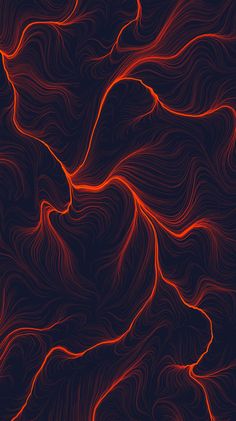 an abstract red and black background with wavy lines in the shape of waves on top of each other