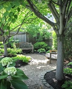 Grassless Yard, English Garden Design, Small Garden Landscape, Small Courtyard Gardens, Courtyard Gardens Design, Gravel Garden, Backyard Landscaping Ideas, Rock Garden Landscaping, Side Garden