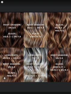 Dia Light Loreal Chart, Color Chart Hair, Brunette Formulas, Redken Shade, Pravana Hair Color, Cosmo School