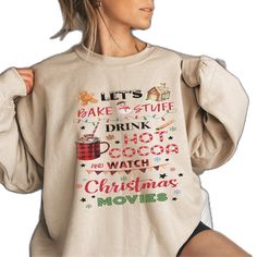 Cozy Sweatshirt As A Gift, Holiday Cozy Crew Neck Sweatshirt, Cozy Holiday Crew Neck Sweatshirt, Cozy Long Sleeve Sweatshirt For Gift, Cozy Long Sleeve Christmas Sweatshirt, Cozy Christmas Sweatshirt With Relaxed Fit, Cozy Relaxed Fit Christmas Sweatshirt, Christmas Cotton Sweatshirt For Loungewear, Cozy Crew Neck Holiday Sweatshirt