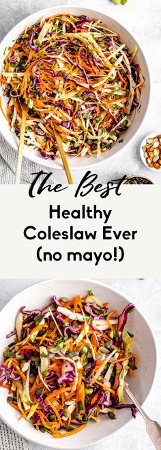 the best healthy coleslaw ever no mayo