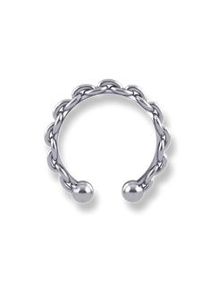 The perfect cybercore stacking ring to add to your heavy rotation. This piece is 3D printed in wax one at a time in Cyb3rW3nch's studio and then cast locally in New York City. Horse Shoe Ring, Chain Piercing, Piercing Ring, Horse Shoe, Stacking Ring, Chain Ring, Polish Jewelry, Stacking Rings, Pure Silver