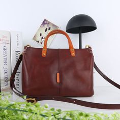 Vintage-Inspired Classic Leather Commuter Tote for Women woyaza Tote Bag Luxury, Work Purse, Work Handbag, Fashion Tote Bag, Pearl Leather, Bag Luxury, Women Bags Fashion, Genuine Leather Handbag, Casual Tote