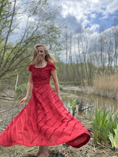 "Red Linen Dress / All Red Dress with Sleeves / Cocktail Dress / Long Red Dress for Women / Red Semi Formal Dress / Wedding Dresss This dress for women is high quality handmade linen clothing. This long red dress to order in your exact choice from this listing: https://www.etsy.com/shop/Aistefashion?ref=seller-platform-mcnav&section_id=21030339 It is gentle, accurate and high quality work. Made to order special for You and Your dimensions. This cocktail dress made from my own unique textured Red Dress With Sleeves, Red Dress For Women, Red Semi Formal Dress, White Semi Formal Dress, Formal Dress Wedding, Cocktail Dress Long, Red Linen Dress, Wedding Dressses, Semi Formal Dress