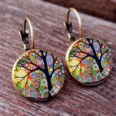 New Arrival Colorful House and Tree Women Stud Earring Abstract Oil Painting House Glass Cabochon Womens EarringsModel Number:4001159924856 Multicolor Metal Hoop Earrings, Handmade Alloy Earrings As Gift, Nickel Free Multicolor Metal Hoop Earrings, Nickel-free Multicolor Metal Hoop Earrings, Colorful Round Earrings Gift, Colorful Round Earrings For Gift, Artsy Multicolor Nickel Free Earrings, Artsy Round Metal Jewelry, Multicolor Metal Clip-on Earrings