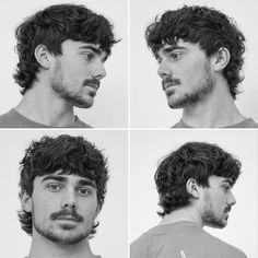 Mens Longish Hairstyles, Mens Haircuts For Curly Thick Hair, Stylish Mullet Men, Men’s Y2k Hair, Short Haircut Men Wavy, Men’s Hairstyles Wolfcut, Wavy Mohawk Men, 70s Man Haircut, Mens French Crop Haircut