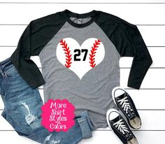 Baseball Heart long sleeve shirtWelcome to Shop Tee Shirts 4 U!HOW TO ORDER1. Choose the Shirt Style and Size from the drop-down menu.2. Write your Shirt Color in the Personalization box. All shirt colors are in the picture. If you don't see the color you are looking for please message me there are many other colors available.3. Write your #.All shirt styles, colors, fabric content, and measurements are in the pictures Since all shirts are made to order I do not accept returns or exchanges. If t Baseball Numbers, Baseball Dad Shirts, Custom Baseball Shirt, Funny Holiday Shirts, Baseball Mom Shirt, Dog Mama Shirt, Number Shirt, Nana Shirts, Baseball Mom Shirts