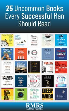 the cover of 25 uncommon books every successful man should read by r m r s