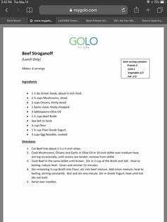 GOLO Sweet Treat | Golo diet, Golo recipes, Golo diet plan Trim Healthy Mama Plan, Trim Healthy Mama, Beef Stroganoff, Trim Healthy, Sweet Treat, Organic Recipes