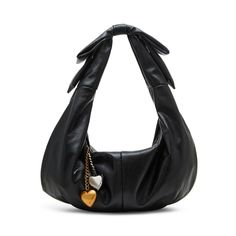 PRICES MAY VARY. 15"L x 8"D x 5"H 16" Drop shoulder strap zip closure Double heart dangle zipper puller Interior backwall zipper pocket Gothic Bag, Aesthetic Bags, Handbag Outfit, Black Clothing, Black Leather Purse, Betsey Johnson Bags, Double Heart, Black Purses, Boston Bag