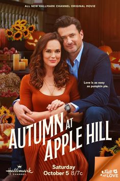 the poster for autumn at apple hill