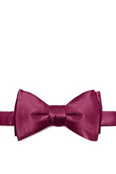 Dress up your attire with this handsome freestyle men's bow tie.  Rendered in a sleek maroon weave and handcrafted with choice silks, this bow tie brings a classy look to any man's attire.  For a smart addition to your formalwear wardrobe, look no further. Imported. Maroon Bow Tie, Mens Bow Ties, How To Look Classy, Formal Wear, Weaving, Dress Up