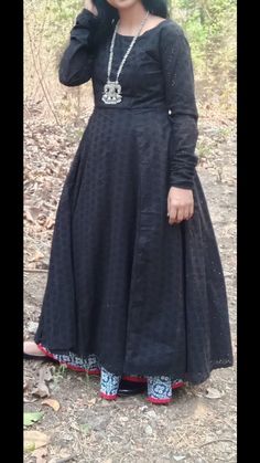 Black stunning anarkali dress...with full sleevs ,chudiadar sleeves,boat neck.long ,kalidar flare.u can match with skirts,leggins,jeans,plazzo Anarkali Dress, U Can, Dress Clothes For Women, Anarkali, Boat Neck, Dress Outfits, India, Womens Dresses, Clothes For Women