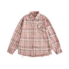 Please refer to the size chart, which can be found in the gallery as the last picture. Compare our size chart with other brands’ size charts before placing your order. If you have any questions or concerns regarding sizing, do not hesitate to reach out to us for assistance. Casual Pink Cotton Flannel Shirt, Oversized Pink Cotton Shirt, Trendy Relaxed Fit Cotton Flannel Shirt, Trendy Collared Cotton Flannel Shirt, Trendy Plaid Cotton Tops, Trendy Cotton Collared Flannel Shirt, Trendy Cotton Flannel Shirt For Spring, Spring Plaid Tops For Streetwear, Oversized Cotton Flannel Shirt For Streetwear