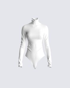 Make things right by being white hot tonight 🔥🤤 White Leather Bodysuit, White Leotard Bodysuit, White Fitted Long Sleeve Bodysuit, Fitted Bodysuit With Lined Body For Club, Fitted Club Bodysuit With Lined Body, Elegant Long Sleeve Lined Bodysuit, Sleek Party Bodysuit, White Second-skin Bodysuit With Lined Body, Chic Bodycon Bodysuit For Club