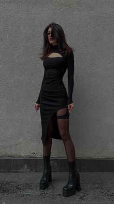 Diy Vetement, Alternative Outfits, Fancy Outfits, Edgy Outfits, Dark Fashion, Mode Inspiration, Look Chic