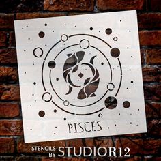 there is a sign on the wall that says piscs by studiori2