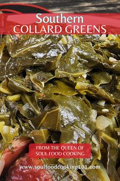 Southern Collard Greens Recipe Glory Greens Recipe, Paula Deen Collard Greens, Collard Greens Recipe Soul Food, Best Collard Greens Recipe, Collar Greens, Easy Collard Greens Recipe, How To Cook Collards, Cooking Collard Greens, Greens Recipe Soul Food