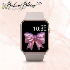 Apple Watch Wallpaper Pink, Black Apple Watch, Watch Background, Watch Wallpapers, Apple Watch Face, Pink 3d, Bow Wallpaper, Apple Watches, Black Apple