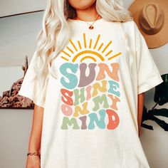 -Garment-dyed -Soft washed -100% ring-spun cotton -Medium weight fabric -Relaxed fit -Pre-shrunk Coconut Girl Clothes, Clothes Preppy, Retro Vacation, Girls Just Wanna Have Sun, Sunshine On My Mind, Summer Vsco, Beach Tee, Motivational Svg, Preppy Summer