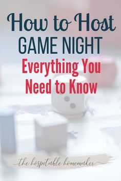 the words how to host game night everything you need to know on top of dices