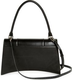 Balenciaga Medium Hourglass Hinge Leather Top Handle Bag | Nordstrom Leather Clutch With Palladium Hardware, Leather Clutch Evening Bag With Palladium Hardware, Modern Formal Calf Leather Flap Bag, Modern Calf Leather Flap Bag For Formal Occasions, Leather Clutch Evening Bag, Sleek Structured Bag With Magnetic Closure, Structured Calf Leather Evening Bag, Evening Structured Calf Leather Bag, Structured Calf Leather Evening Shoulder Bag