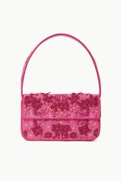 STAUD TOMMY BAG BLOSSOM GARDEN PARTY Staud Tommy Bag, Tommy Beaded Bag, Mode Rose, Mode Hippie, Blossom Garden, Girly Bags, Beaded Bag, Fancy Bags, Pretty Bags