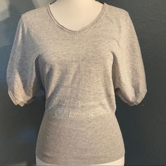 Sweater Shirt By Express, Brand New Without Tags! Gray Short Sleeve Knit Top For Spring, Shirt Color, Sweater Shirt, Colorful Shirts, Womens Tops, Brand New, Tags, Grey, Women Shopping