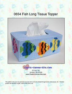 the tissue box has fish on it