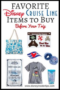 the disney cruise line items to buy before your trip