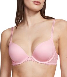 PRICES MAY VARY. Victoria's Secret Dream Angels Push Up Bra is designed to make you look and feel sexy. This comfortable bra is a great everyday choice with its soft fabric and adjustable straps. This push up bra features a plunging neckline for invisibility under your lowest-cut tops and dresses. Its soft, ultra-lifting padding molds to your curves for maximum lift while underwire cups offer just the right amount of support. Fully adjustable straps combined with a Smooth U-shaped back and stret 32a Bra, Lace Bras, Comfortable Bra, Bra Measurements, Red Bra, Nude Bra, Cute Bras, Comfortable Bras, Plunge Neckline